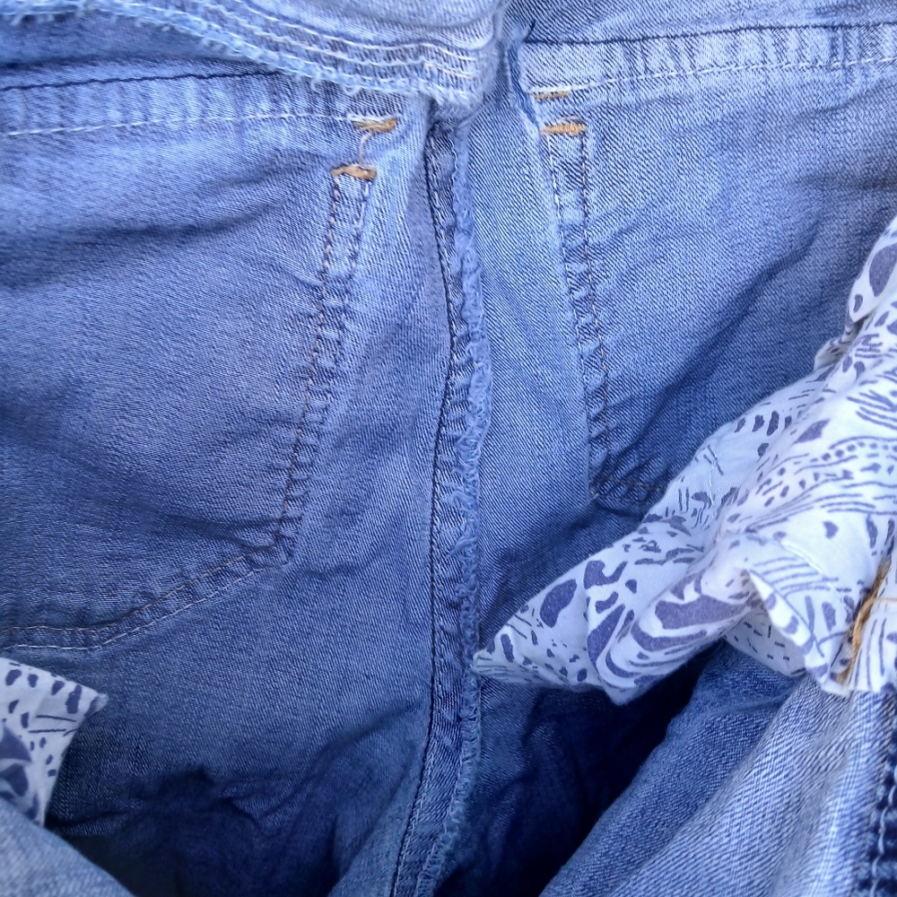 Womens Distressed Plus Size long Aryia Sz 16 Denim Stretchy  Shorts - Picture 7 of 7